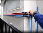 滋賀県大で漏水調査後のバイパス工事を行います